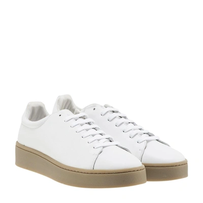 Shop Stampd Lace-up Sneakers In White