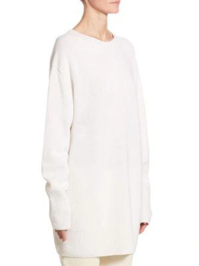 Shop The Row Nolan Dropped Shoulder Sweater In Ivory