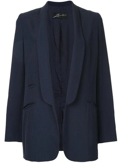 Shop Zambesi Shawl Collar Tuxedo Jacket In Blue