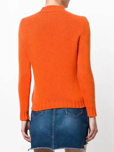 Shop Bear Hug Ribbed Jumper - Orange