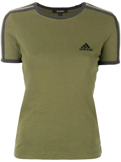 Shop Adidas Originals Adidas Yeezy Season 5 T-shirt In Green