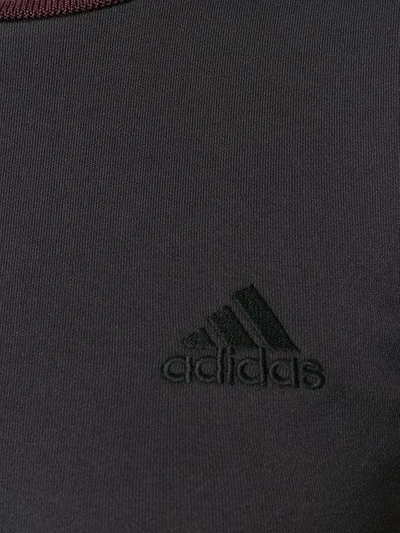 Shop Adidas Originals Logo Patch T-shirt In Purple