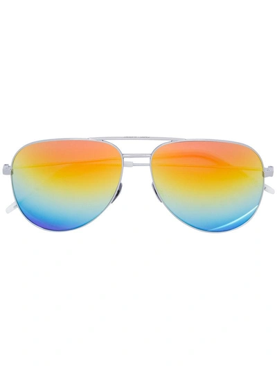 Shop Saint Laurent Rainbow Tinted Sunglasses