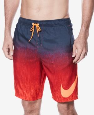 nike red swim shorts