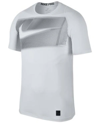 Shop Nike Men's Pro Graphic T-shirt In White