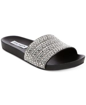 steve madden dazzle embellished slide sandal