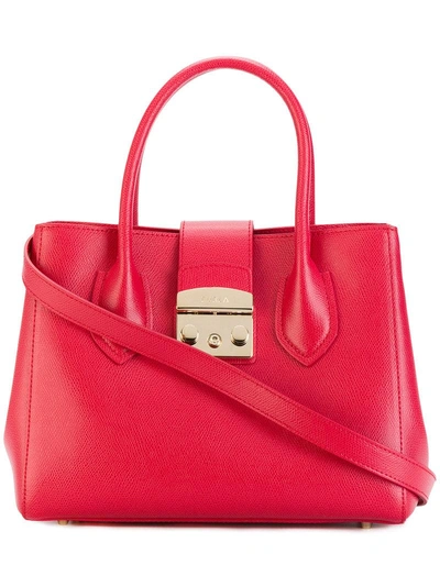 Shop Furla 'metropolis' Handtasche - Rot In Red
