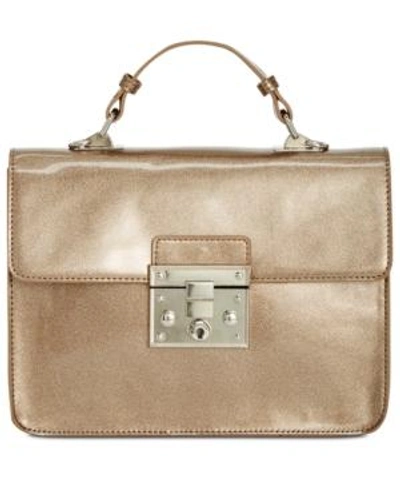 Shop Steve Madden Lincoln Push Lock Car Paint Crossbody In Copper