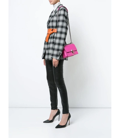 Shop Fendi Pink Kan I Small Shoulder Bag