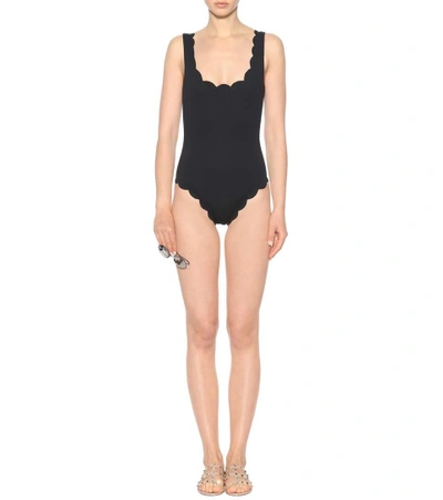 Shop Marysia Palm Springs Swimsuit In Black