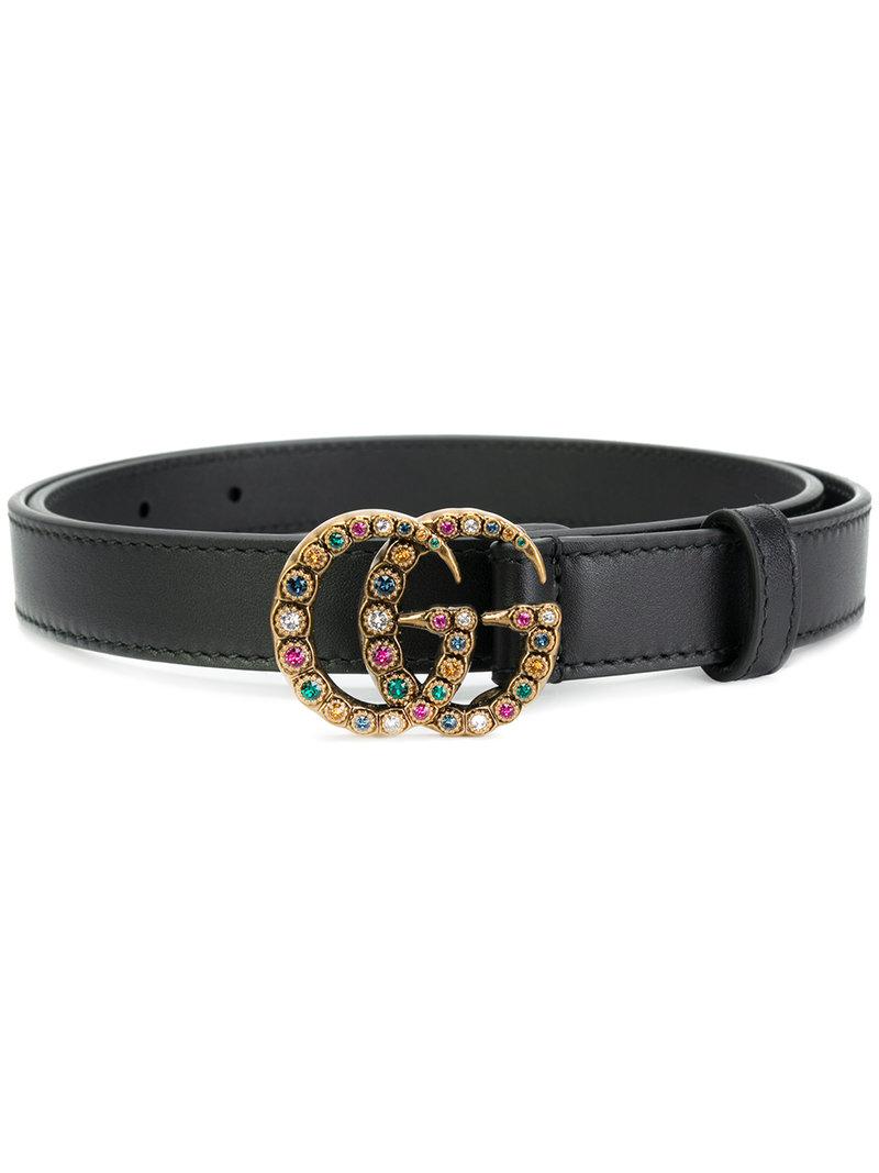 Gucci Gemstone Logo Belt | ModeSens