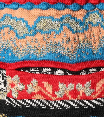 Shop Etro Striped Cotton-blend Cardigan In Multicoloured