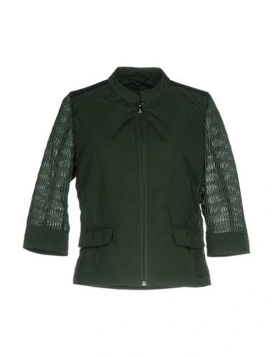 Shop Add Biker Jacket In Green