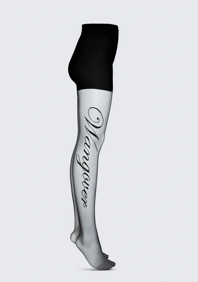 Shop Alexander Wang "wangover" Tights In Black