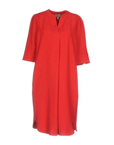 Shop Armani Collezioni Short Dresses In Red
