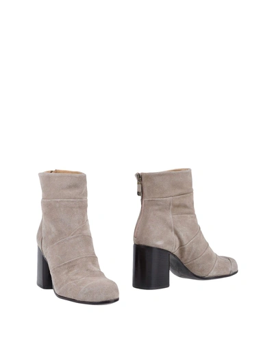 Shop Alberto Fermani Woman Ankle Boots Beige Size 7 Leather