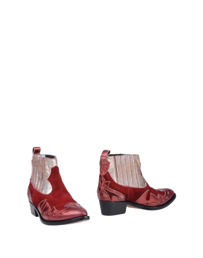 Shop Golden Goose Ankle Boot In Maroon