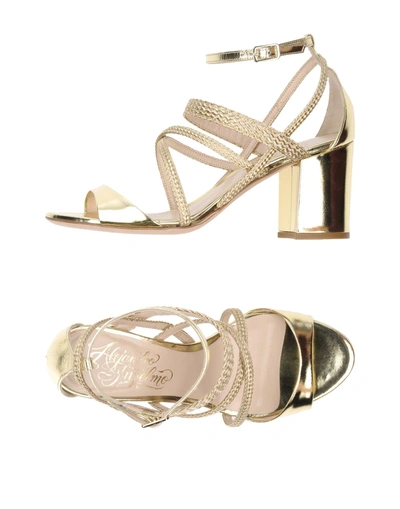 Shop Alejandro Ingelmo Sandals In Gold