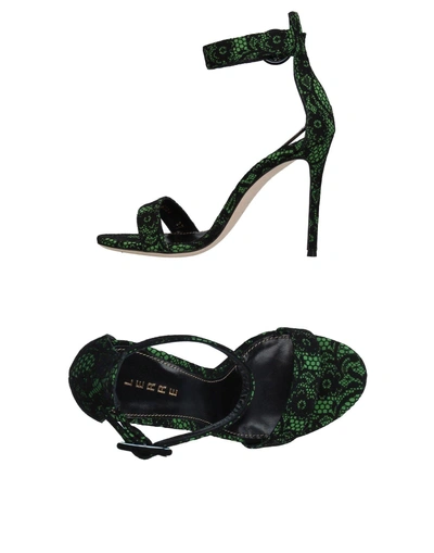 Shop Lerre Sandals In Green