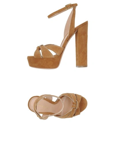 Shop Lerre Sandals In Camel