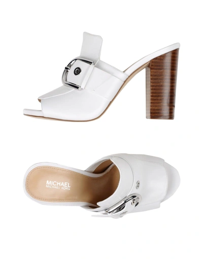 Shop Michael Michael Kors Sandals In White