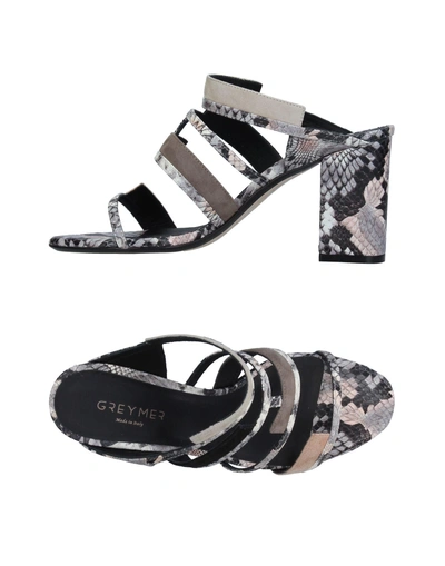Shop Greymer Sandals In Light Grey
