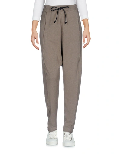Shop Isabel Benenato Cropped Pants & Culottes In Khaki