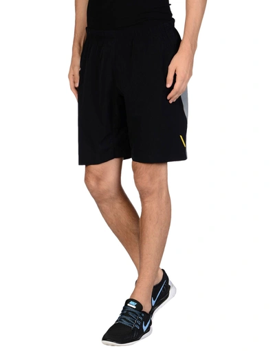 Sàpopa Vertical Man Shorts & Bermuda Shorts Black Size Xl Polyamide, Elastane In Black