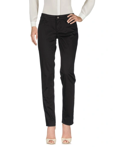 Shop Liu •jo Woman Pants Black Size 24w-32l Cotton, Elastane