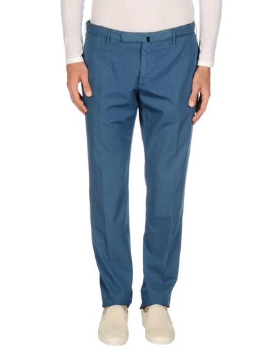 Shop Incotex Man Pants Pastel Blue Size 28 Cotton