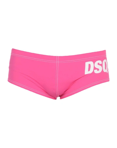 Shop Dsquared2 Swim Briefs In Fuchsia