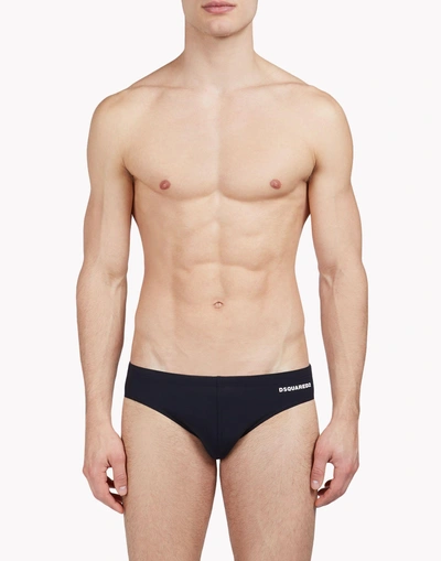 Shop Dsquared2 Swim Briefs In Black