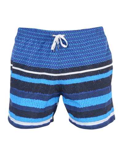 Shop Danward Swim Shorts In Blue