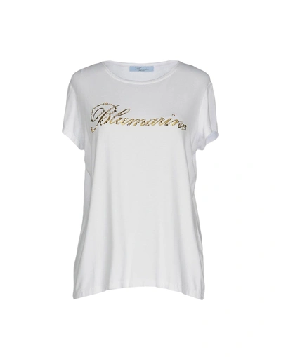 Shop Blumarine T-shirt In White