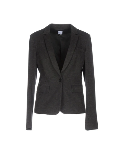 Shop Liu •jo Suit Jackets In Steel Grey