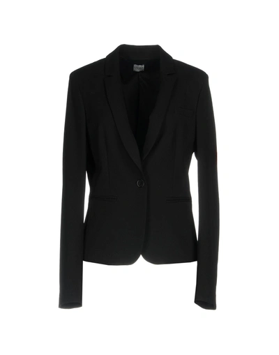 Shop Liu •jo Woman Blazer Black Size 10 Polyester, Elastane