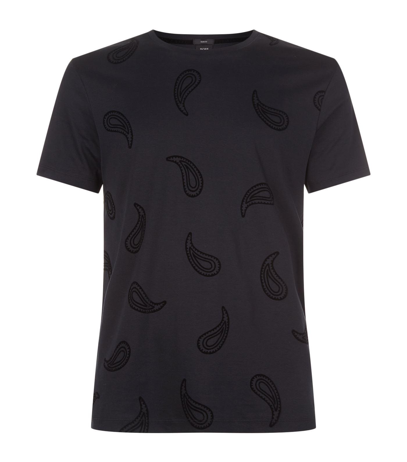 hugo boss paisley shirt