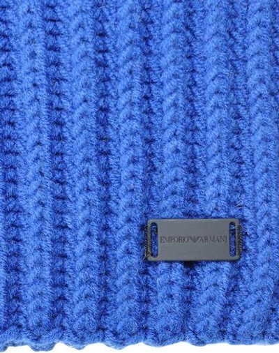 Shop Emporio Armani Hat In Blue