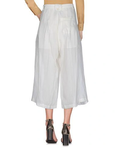 Shop Isabel Benenato 3/4-length Shorts In White