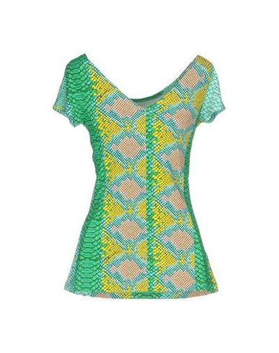 Shop Just Cavalli T-shirt In Green