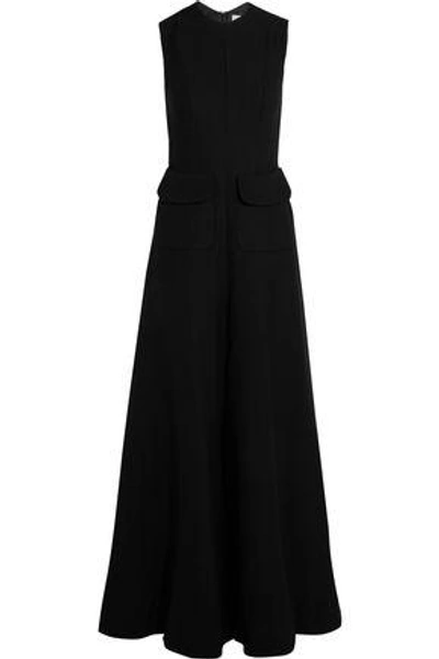 Shop Merchant Archive Woman Wool-crepe Jumpsuit Black
