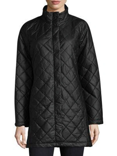 Shop Eileen Fisher Quilted Jacket In Black
