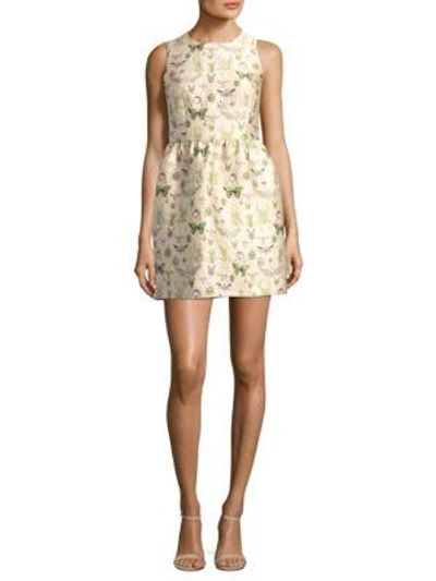 Shop Red Valentino Insect Mini Dress In Soya