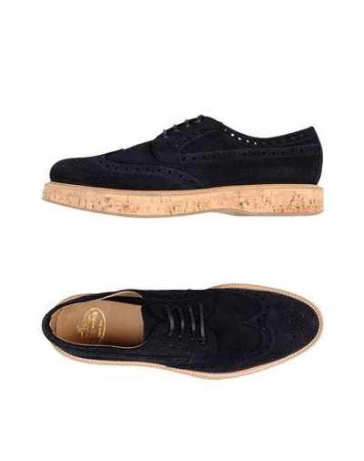 Shop Church's Lace-up Shoes In Dark Blue