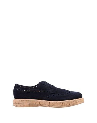 Shop Church's Lace-up Shoes In Dark Blue