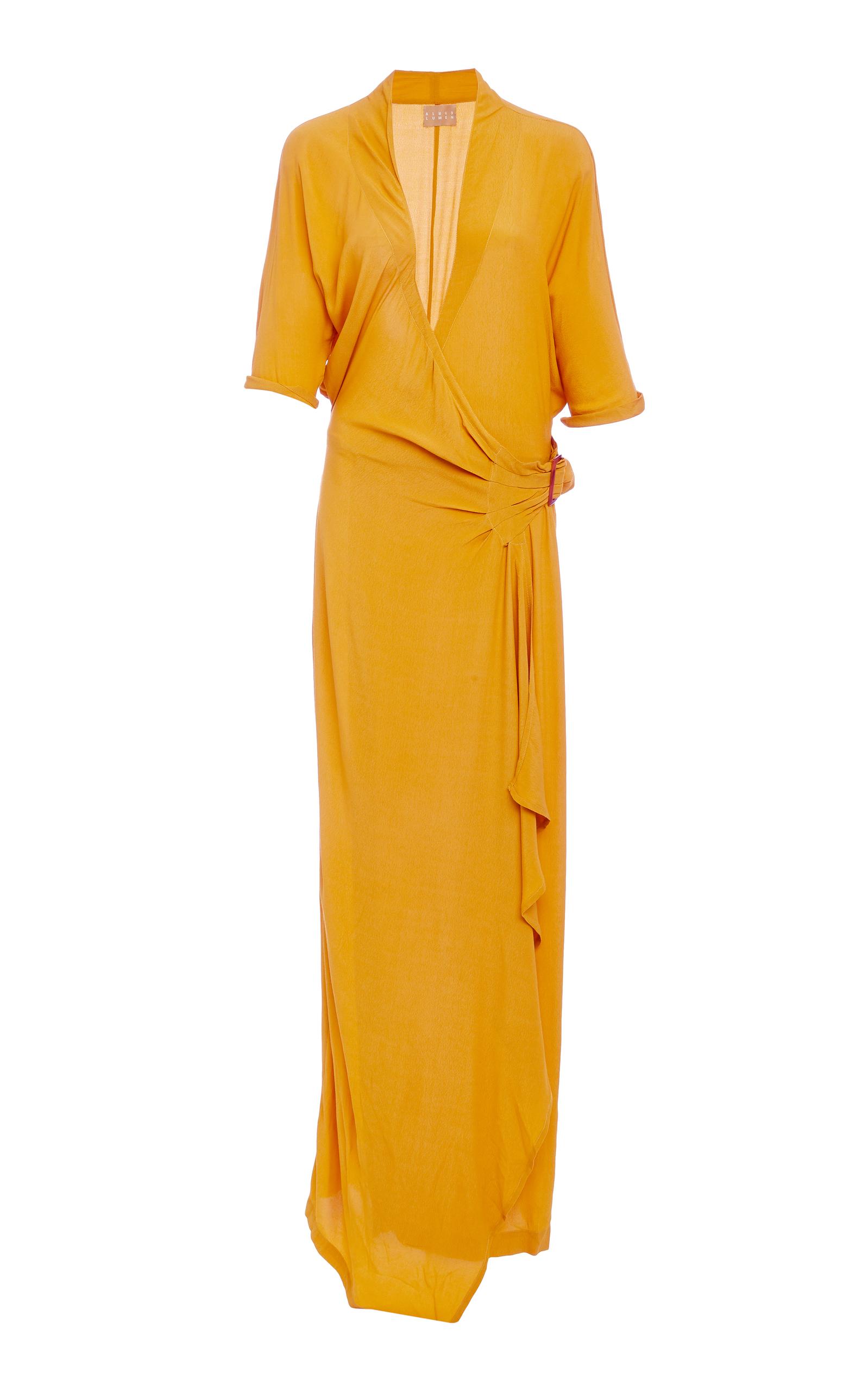 albus lumen claudia wrap dress