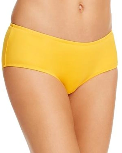 Shop Vilebrequin Solid Water Hipster Bikini Bottom In Marigold Yellow