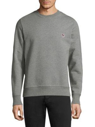 Shop Ps By Paul Smith Crewneck Cotton Sweatshirt In Grey