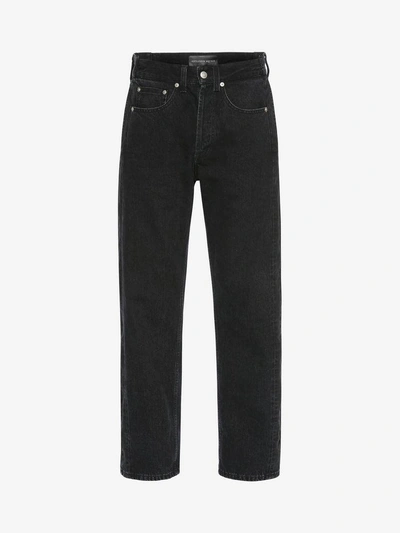 Shop Alexander Mcqueen Selvedge Jeans In Black