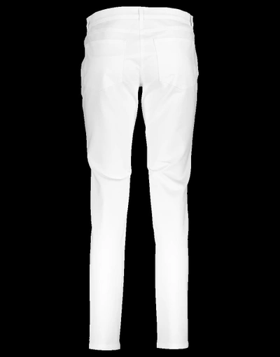 Shop Michael Kors Broadcloth Straight Jean In Opticwht